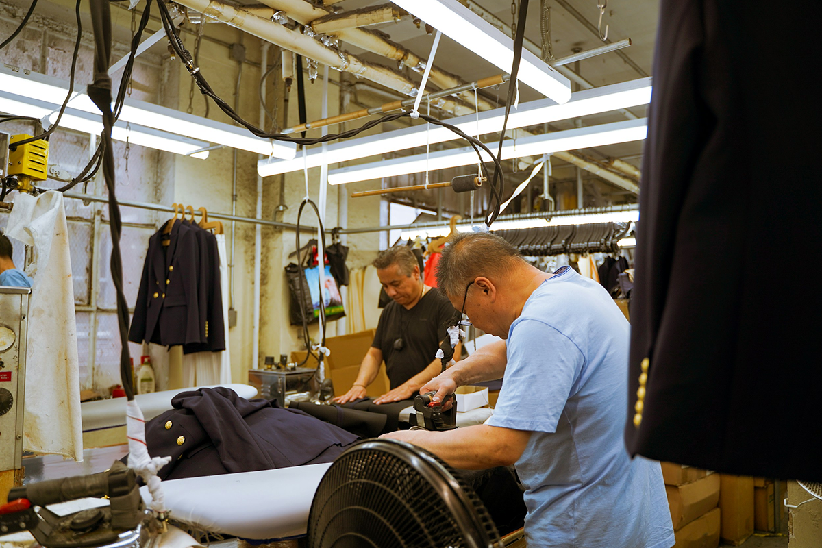 Inside the workshop